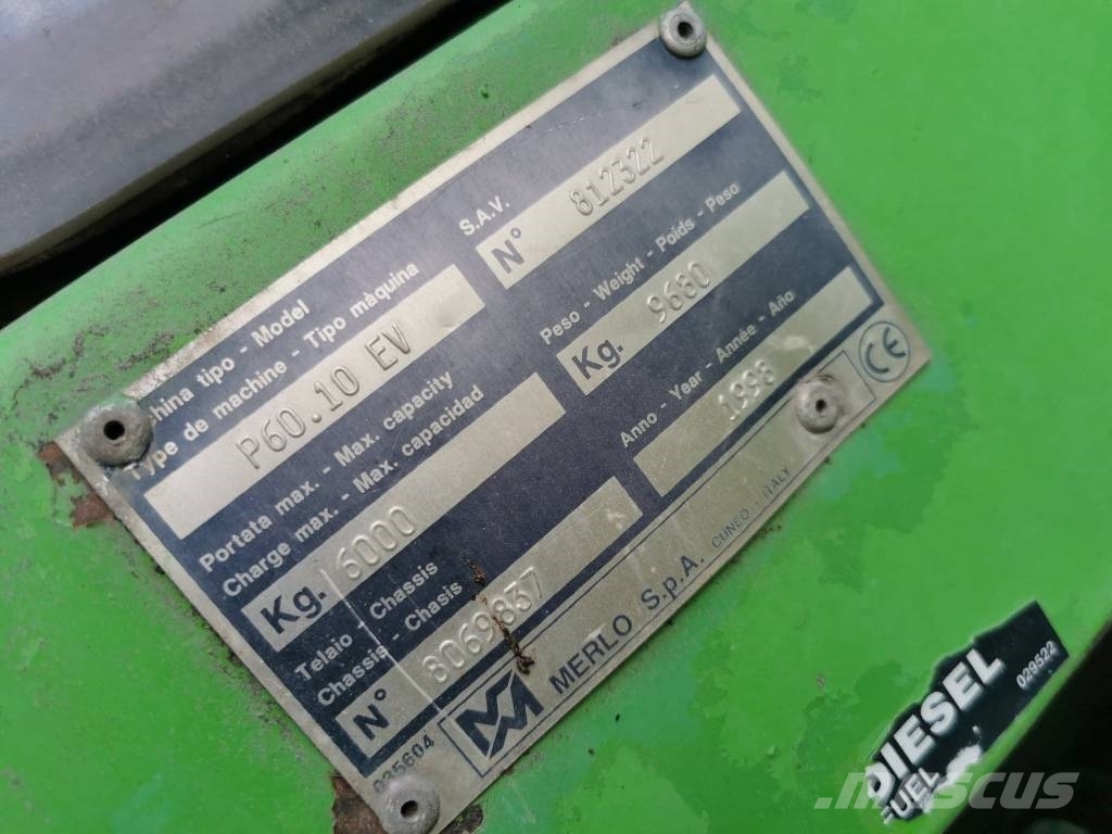 Merlo P 60.10 2002r.Parts, Części Carretillas telescópicas