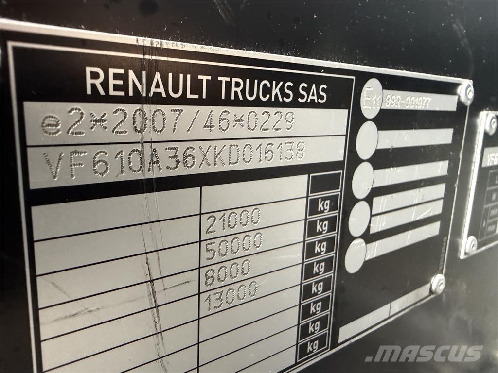 Renault Iný model VIN 138 وحدات الجر