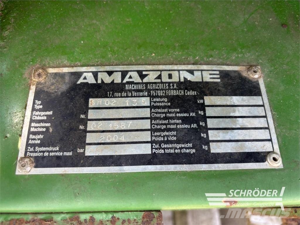 Amazone GRASSHOPPER GH 02  135 Segadoras acondicionadoras