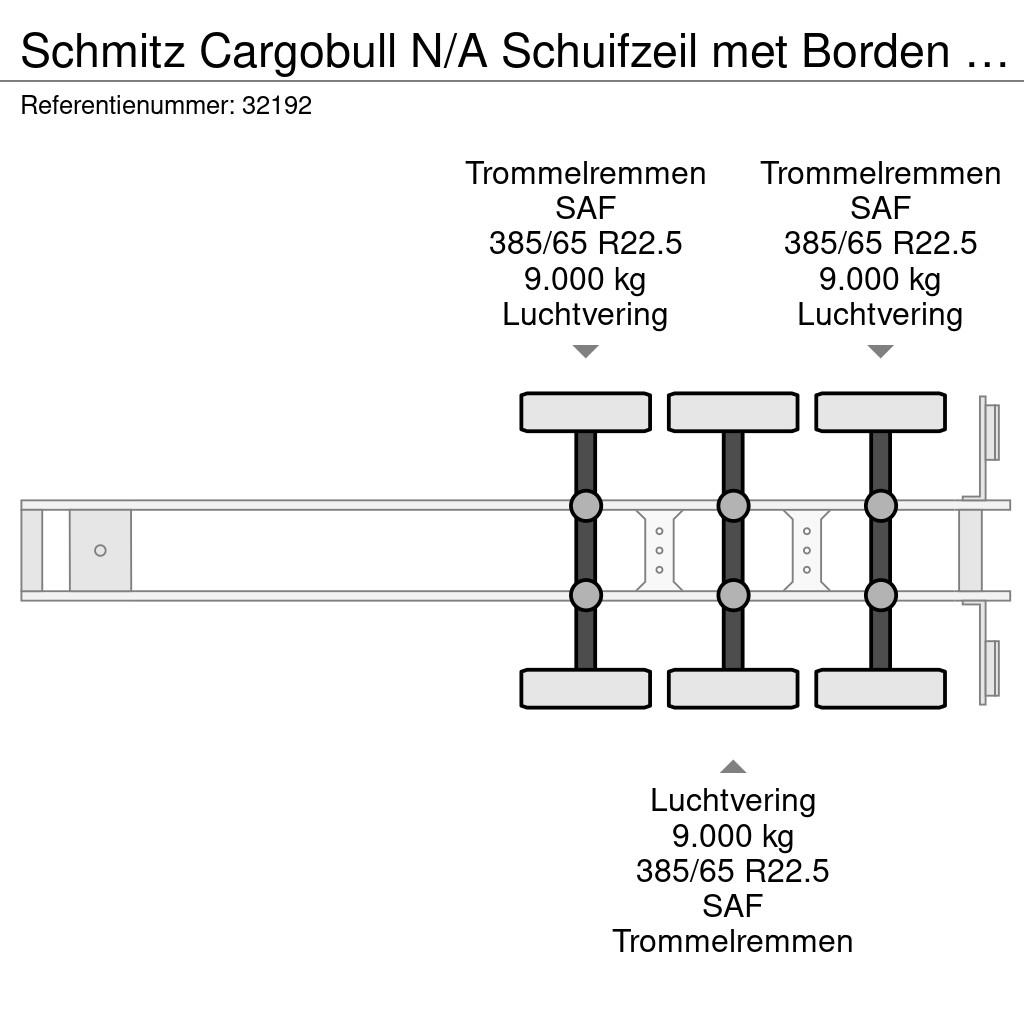 Schmitz Cargobull N/A Schuifzeil met Borden / SAF-Axle / Huckepack / Semi-remorca speciala