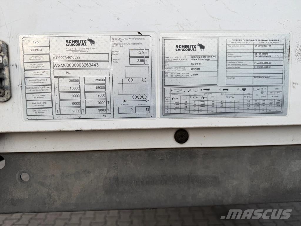 Schmitz Cargobull N/A Schuifzeil met Borden / SAF-Axle / Huckepack / Semi-remorca speciala