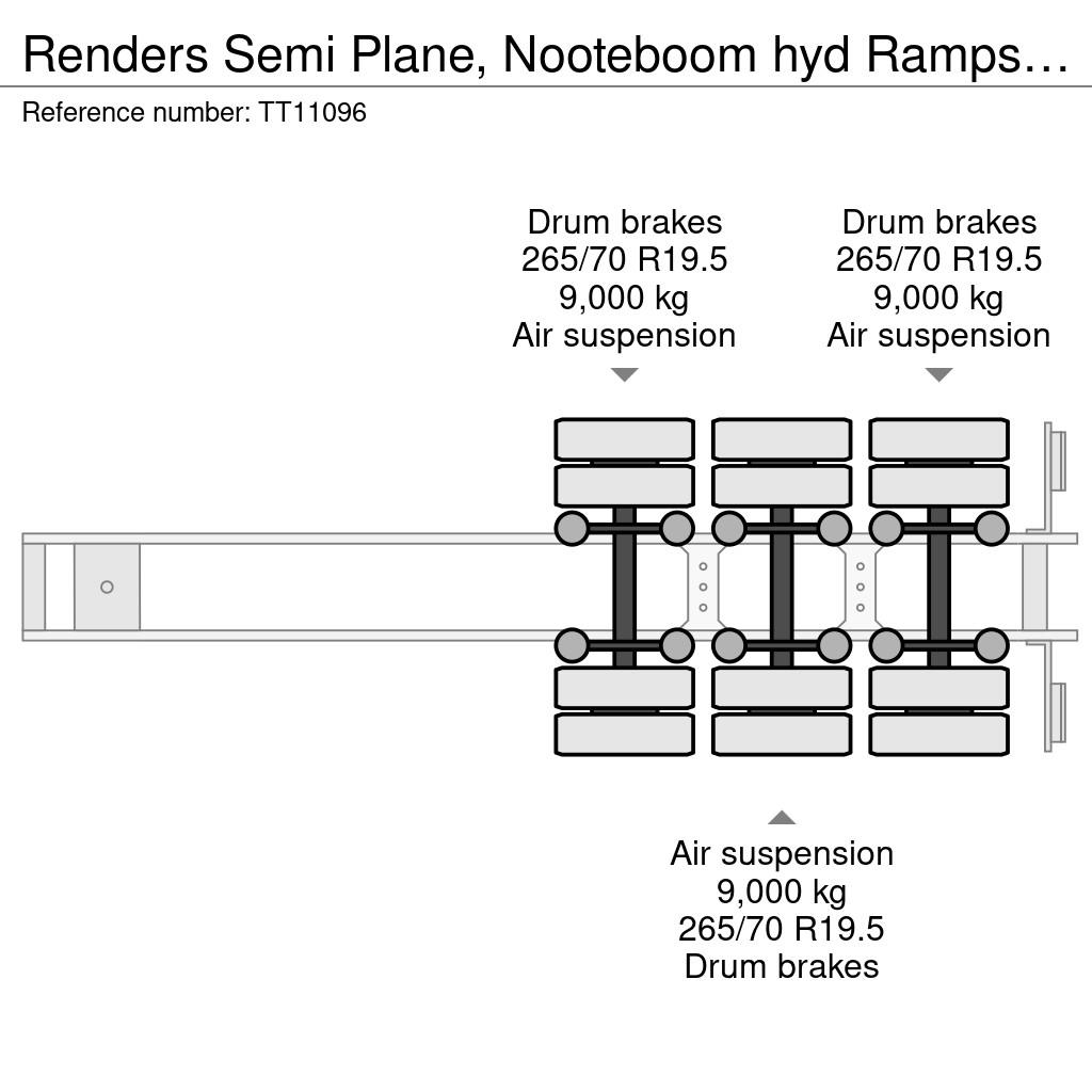 Renders Semi Plane, Nooteboom hyd Ramps 510 cm Naczepy niskopodłogowe