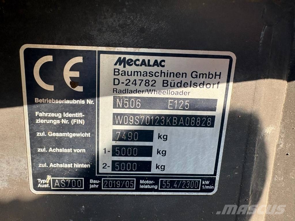 Mecalac Ahlmann AS 700 Cargadoras sobre ruedas