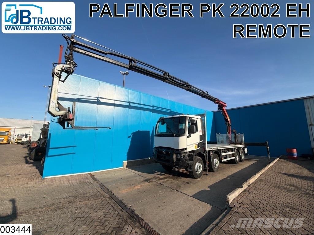 Renault C 430 8x4, EURO 6, Palfinger, Remote Camiones de cama baja