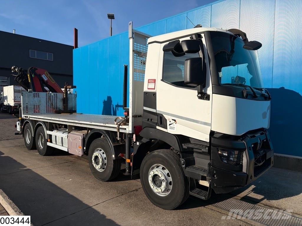 Renault C 430 8x4, EURO 6, Palfinger, Remote Camiones de cama baja