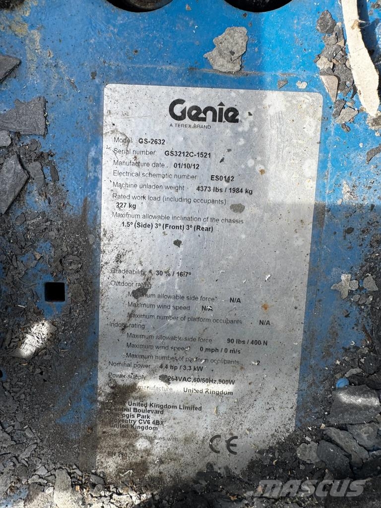 Genie GS2632 Hoogwerker Schaarhoogwerker (2012) رافعات مقصية الشكل