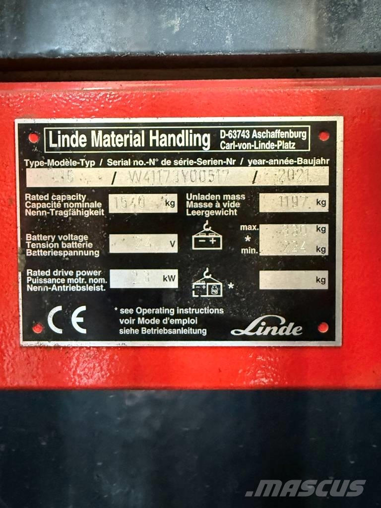 Linde L16APi/1173 Ajettavat pinoamisvaunut
