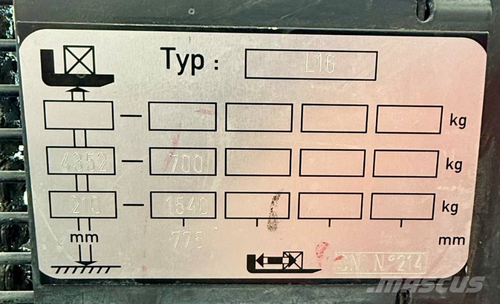 Linde L16APi/1173 Ajettavat pinoamisvaunut