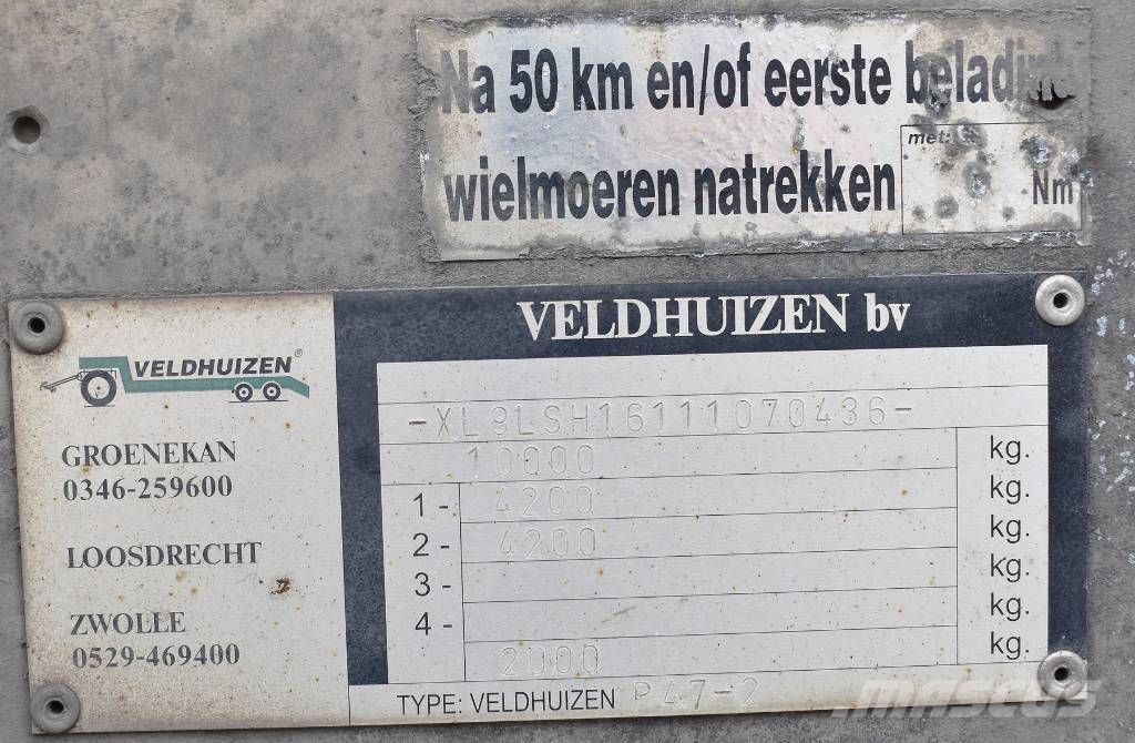 Iveco 35C17 + Veldhuizen Auflieger Vlačilci