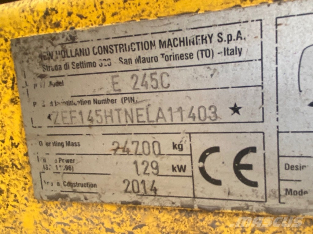 New Holland E245 Excavadoras de cadenas