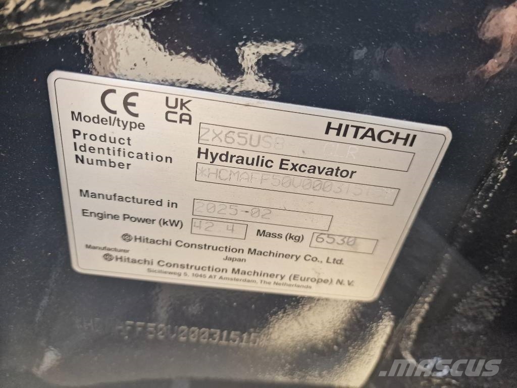 Hitachi ZX65USB-6 Міні-екскаватори < 7т