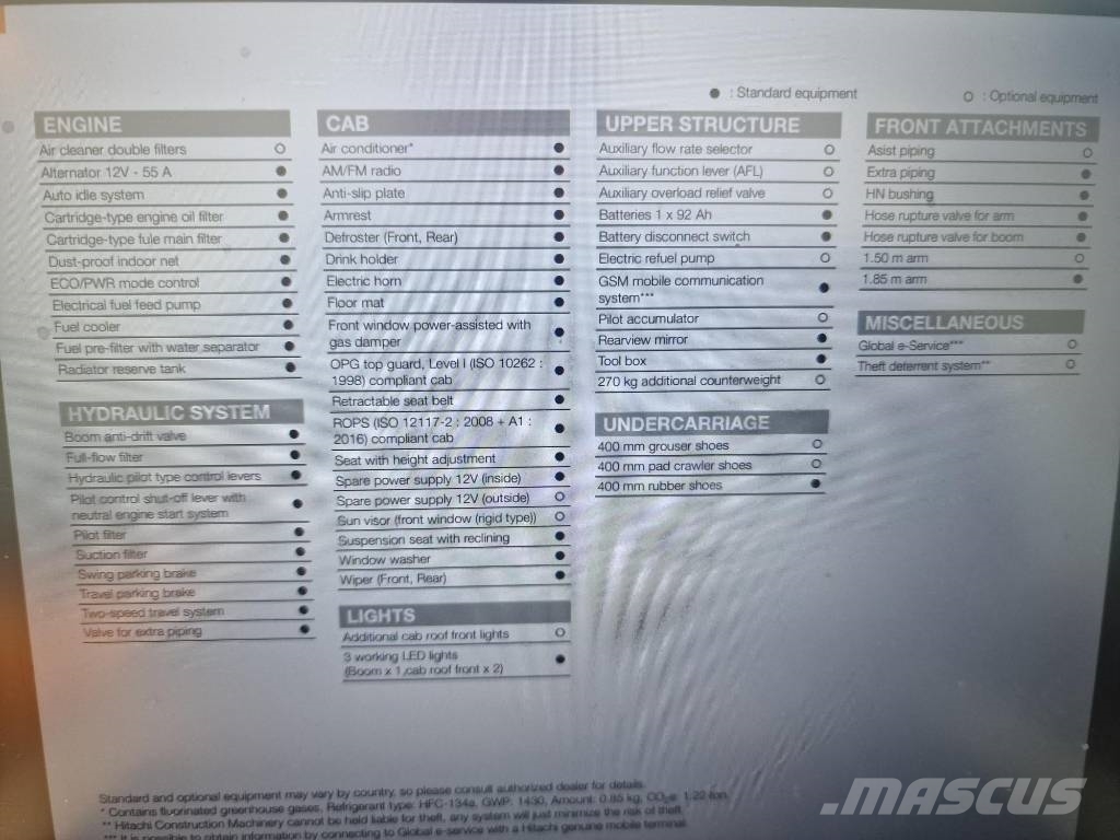 Hitachi ZX65USB-6 Міні-екскаватори < 7т
