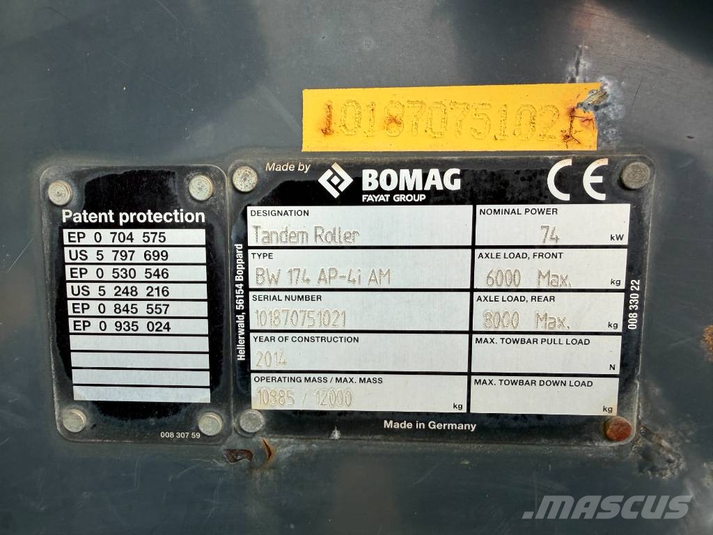 Bomag BW174AP-4i AM Dvojni valjarji