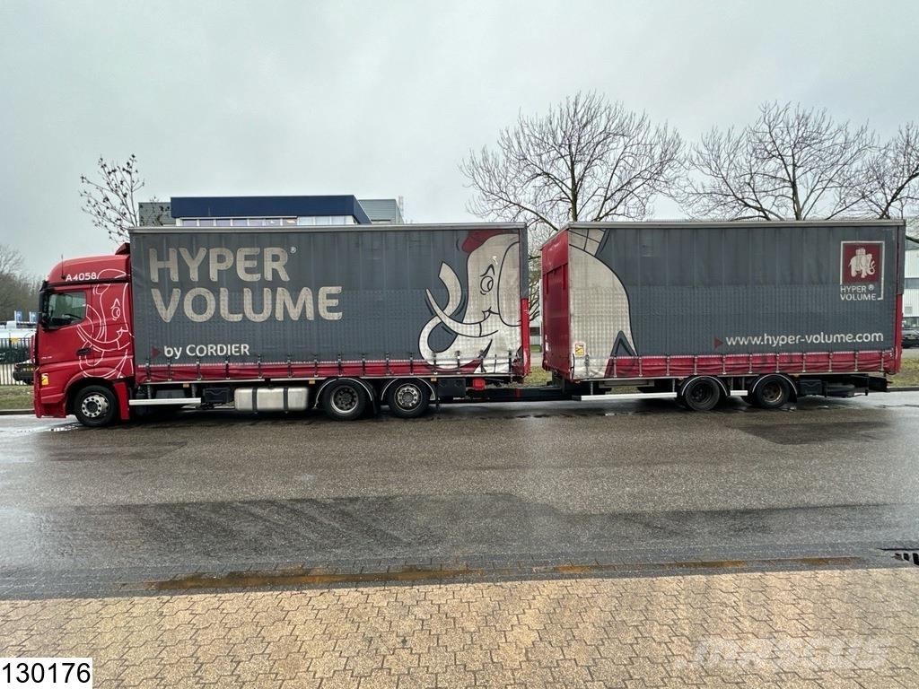 Mercedes-Benz Actros 2548 6x2, EURO 6, Lift roof, Combi 커튼사이더 트럭