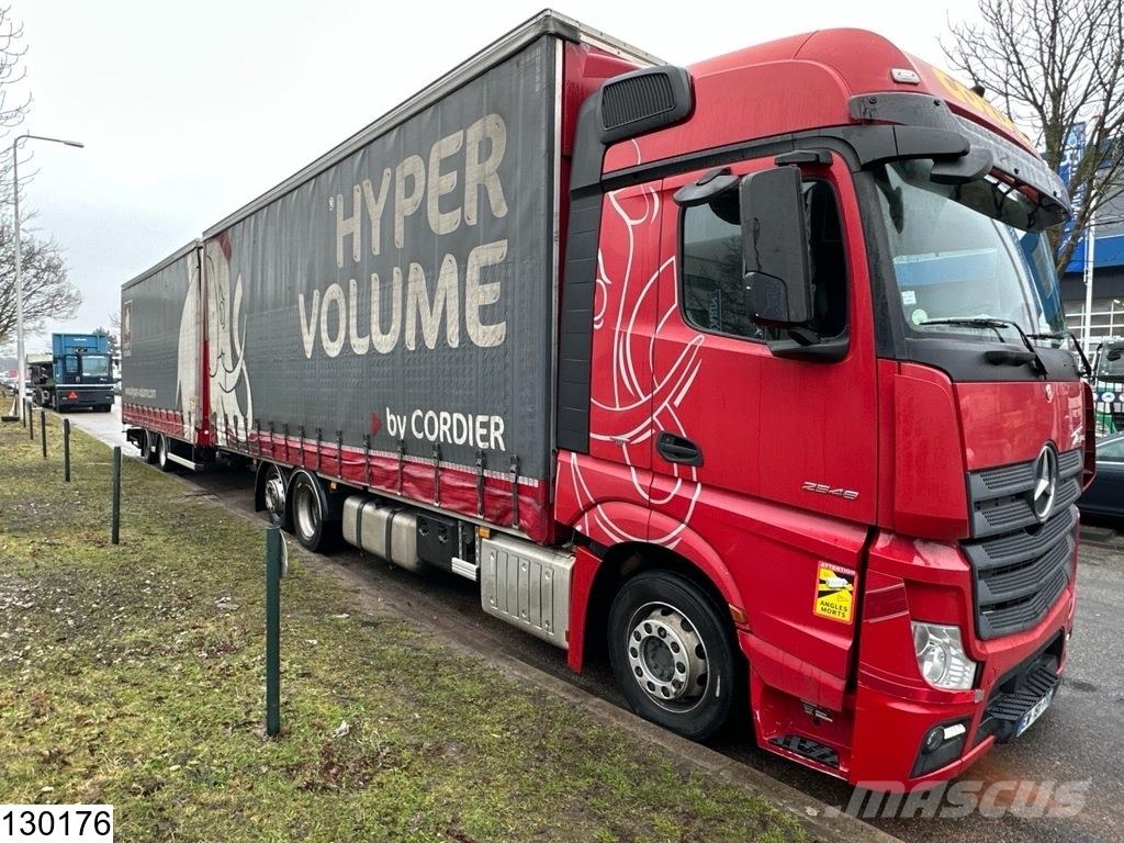 Mercedes-Benz Actros 2548 6x2, EURO 6, Lift roof, Combi 커튼사이더 트럭