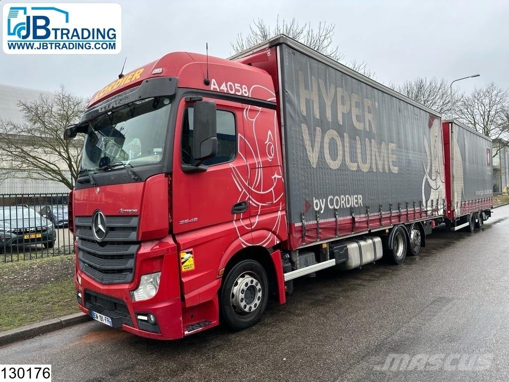 Mercedes-Benz Actros 2548 6x2, EURO 6, Lift roof, Combi 커튼사이더 트럭