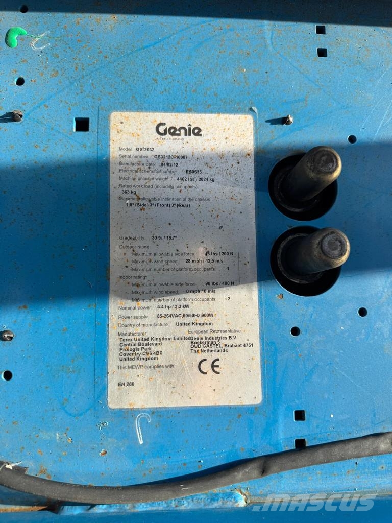 Genie GS2032 Hoogwerker Schaarhoogwerker Schaarlift (201 رافعات مقصية الشكل