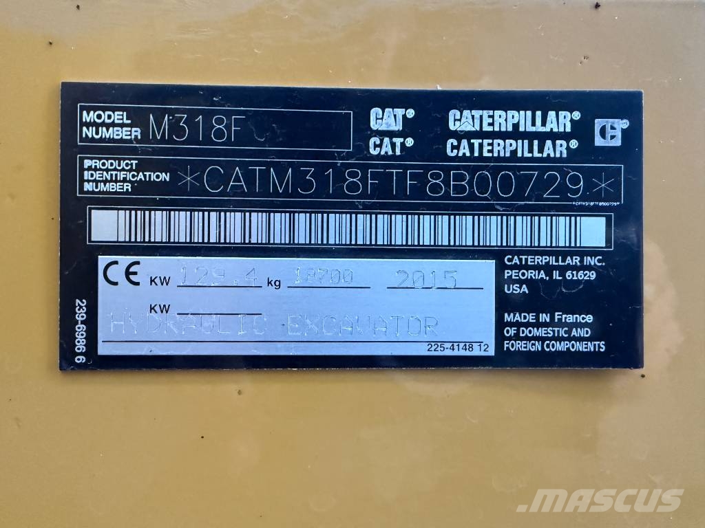 CAT M318F Excavatoare cu roti