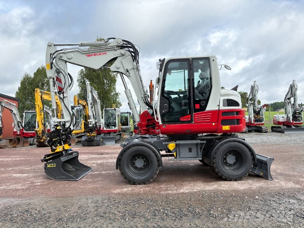 Takeuchi TB395W Kolesové rýpadlá
