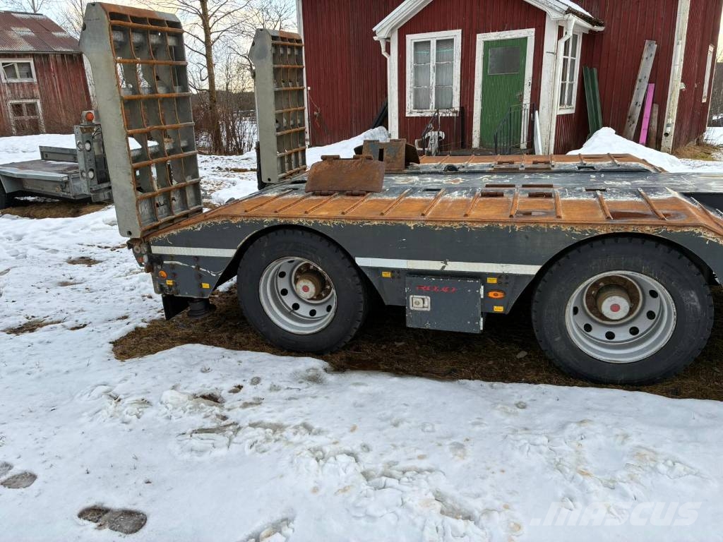 Rojo Trailer 3axl Skogjumbo BIG Semirremolques de carga baja