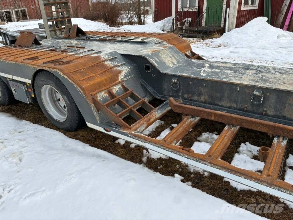 Rojo Trailer 3axl Skogjumbo BIG Semirremolques de carga baja