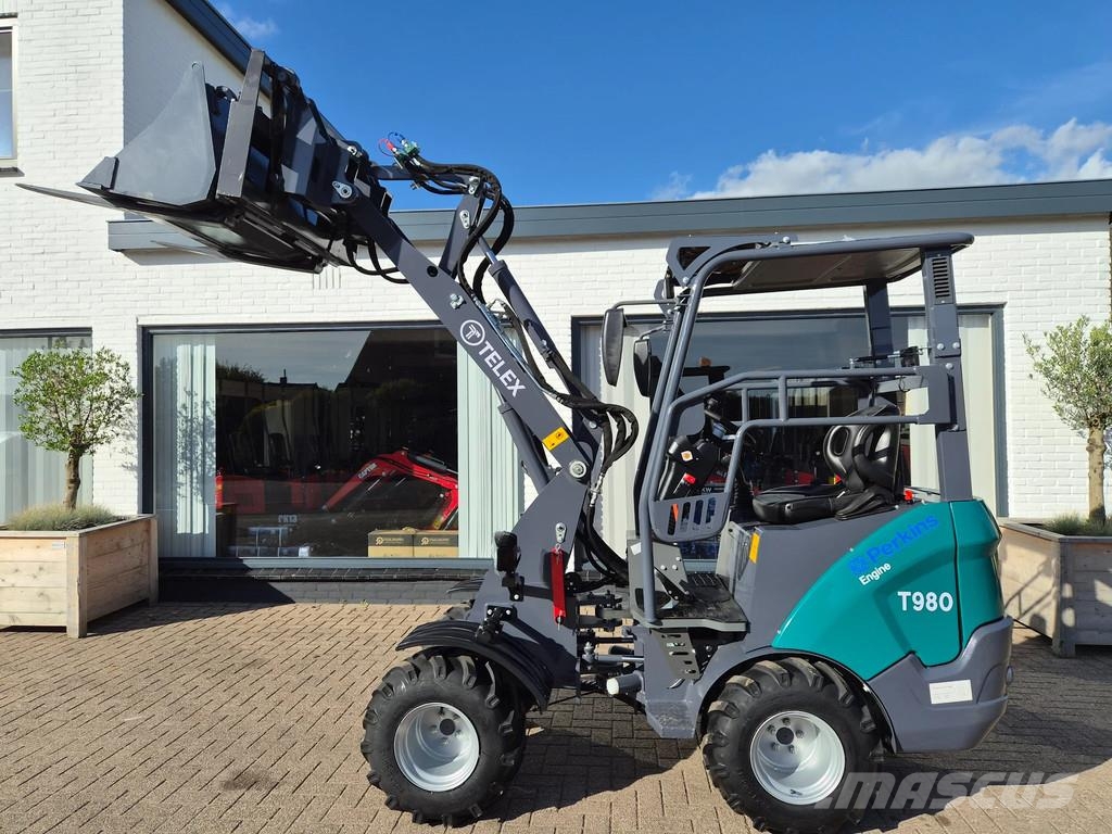 Perkins Telex loader bak en lepels shovel Малі навантажувачі