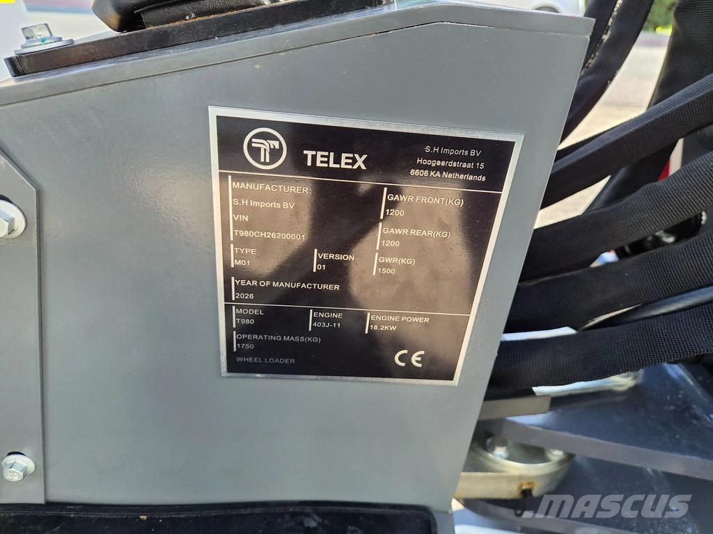 Perkins Telex loader bak en lepels shovel Малі навантажувачі