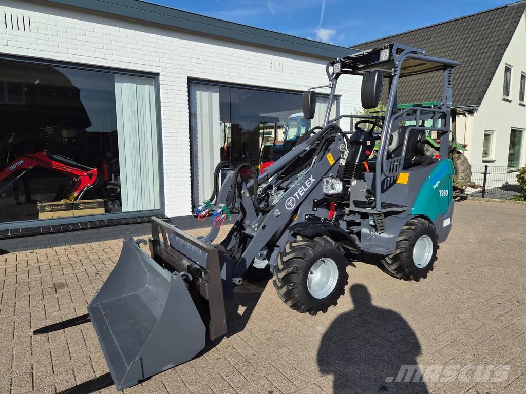 Perkins Telex loader bak en lepels shovel Малі навантажувачі