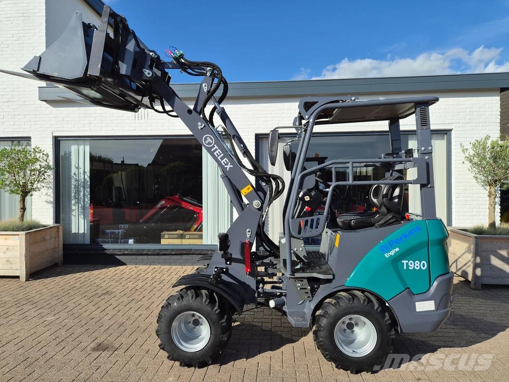 Perkins Telex loader bak en lepels shovel Малі навантажувачі