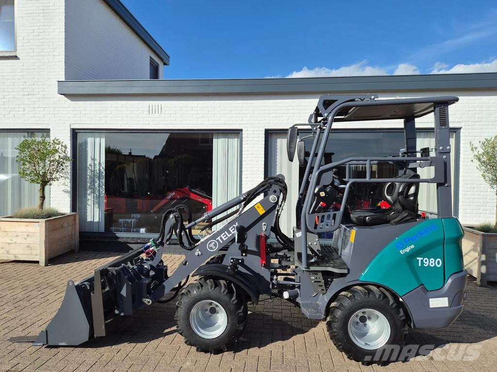 Perkins Telex loader bak en lepels shovel Малі навантажувачі