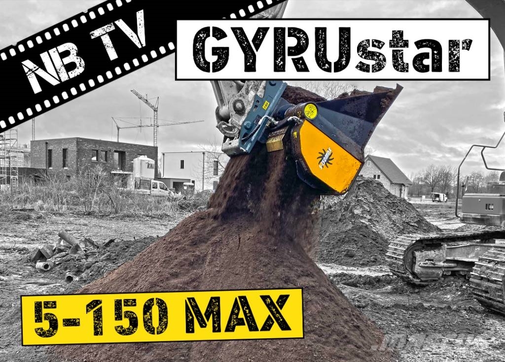 Gyru-Star 5-150MAX | Siebschaufel Radlader, Bagger OQ70/55,  Baldes