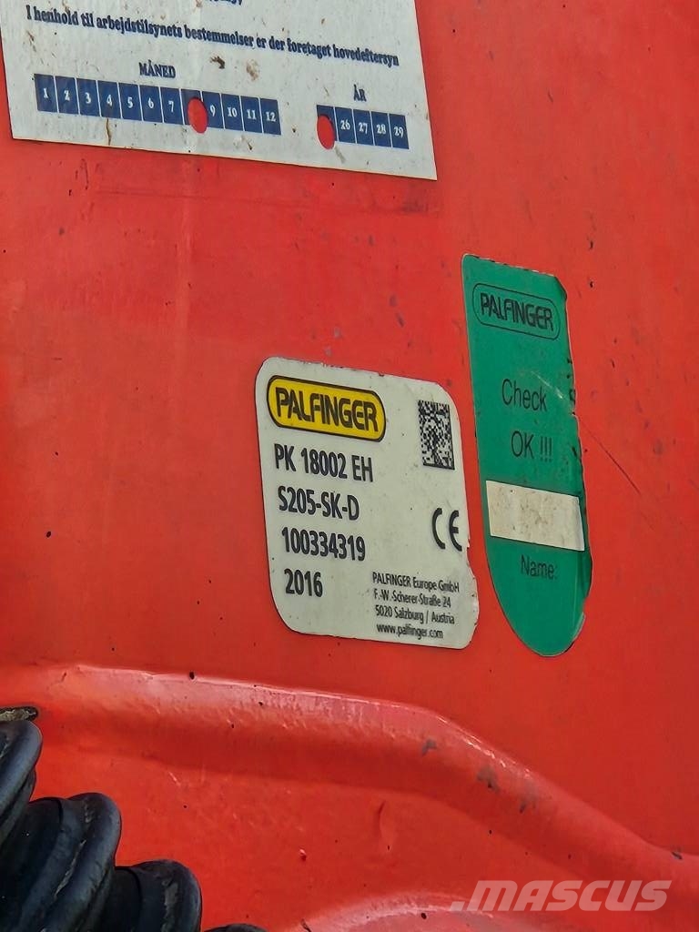 Palfinger PK 18002 EH - 4 extensions - Y2016 Crane trucks