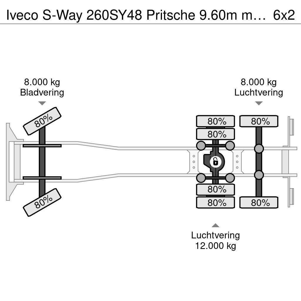 Iveco S-Way 260SY48 Pritsche 9.60m mit Plane/Spriegel Camiones de caja de lona
