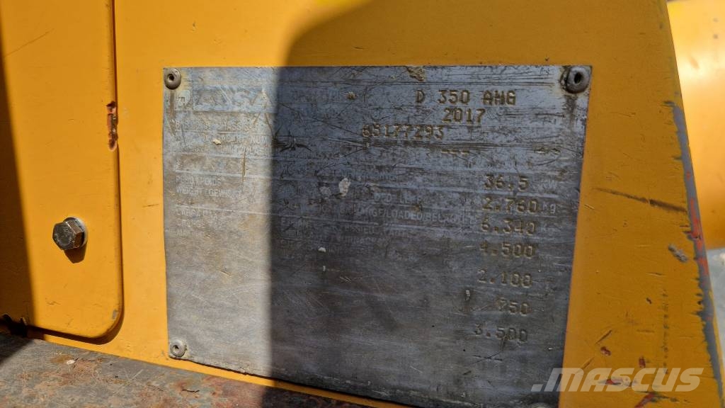 Ausa D 350 AH G عربات نقل قلابة للمواقع