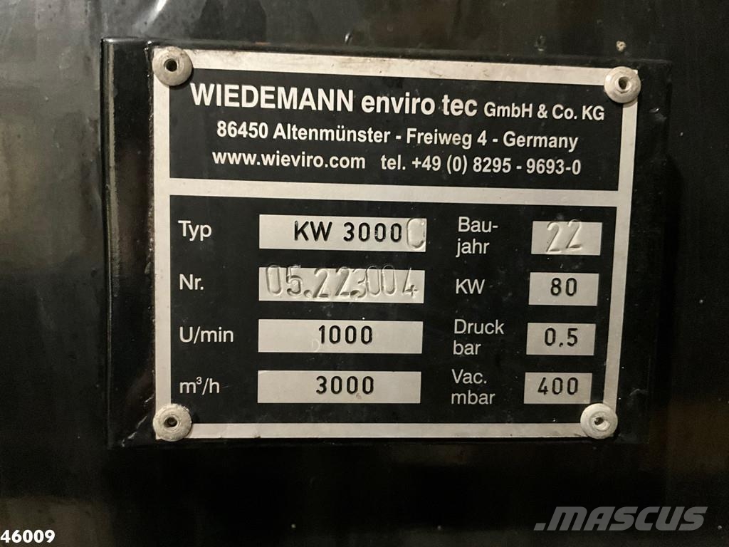 Mercedes-Benz Actros 2641 Wiedemann Reichhardt Combi 18m³ Camiones aspiradores/combi