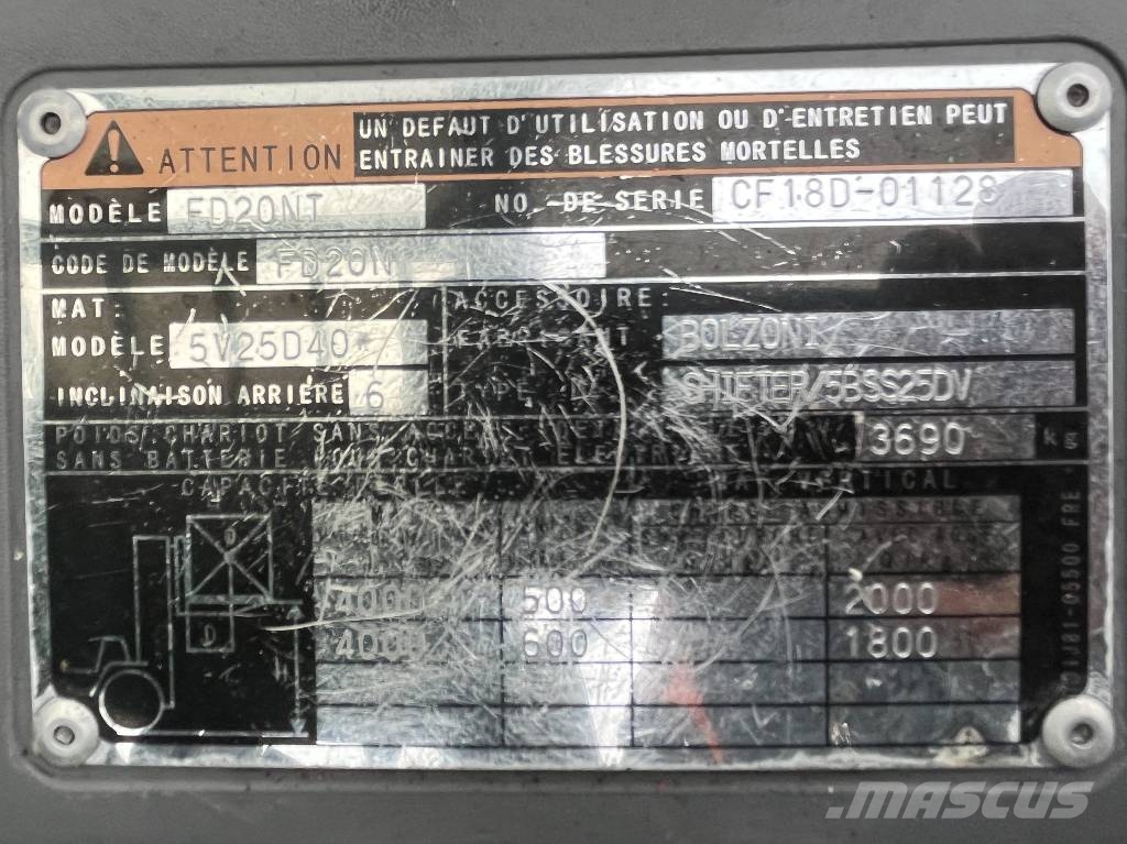 Mitsubishi FD20NT V-4204 INW Dizelski viličari