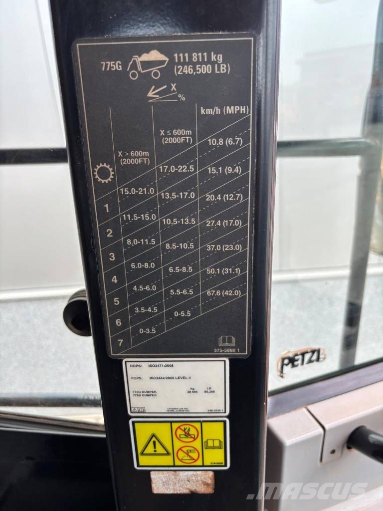 CAT 775 G Dúmpers rígidos