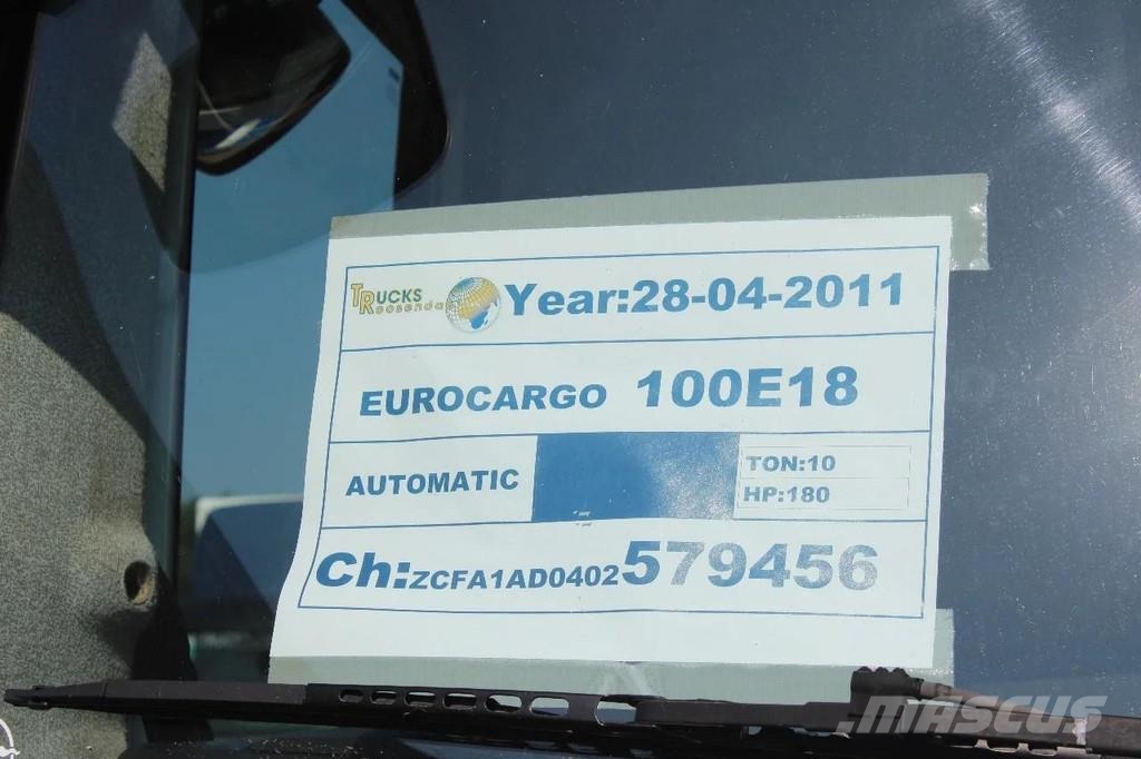 Iveco Eurocargo 100e18 +EURO 5 + HOOK SYSTEM شاحنات الرافعات الخطافية