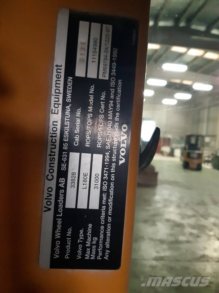 Volvo L 180 E Cab Cabines e interior máquinas construção