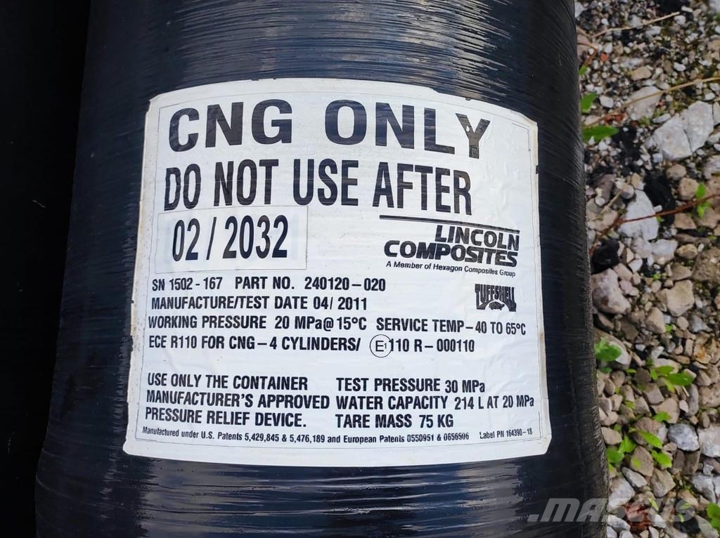 Lincoln COMPOSITES CNG GAS TANKS FOR SALE 240120-020 / 214 Kütusemahutid