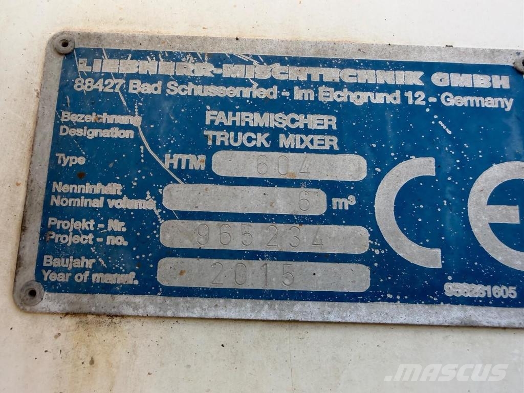 MAN TGS 26.440 6X4 LIEBHERR MIXER HTM 604 - 6m³ - WB 3 شاحنات خرسانة
