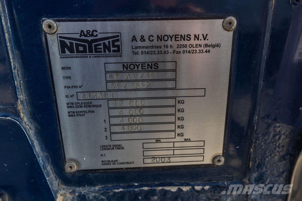 Noyens MARKTWAGEN Напівпричепи з кузовом-фургоном