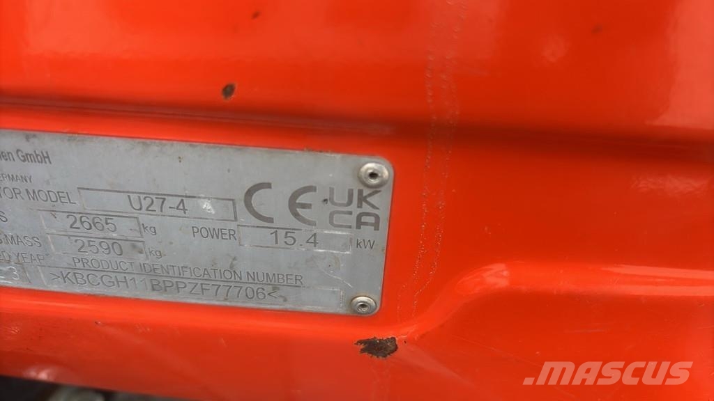 Kubota U27-4 Kubota U36-4 Speciale Graafmachines