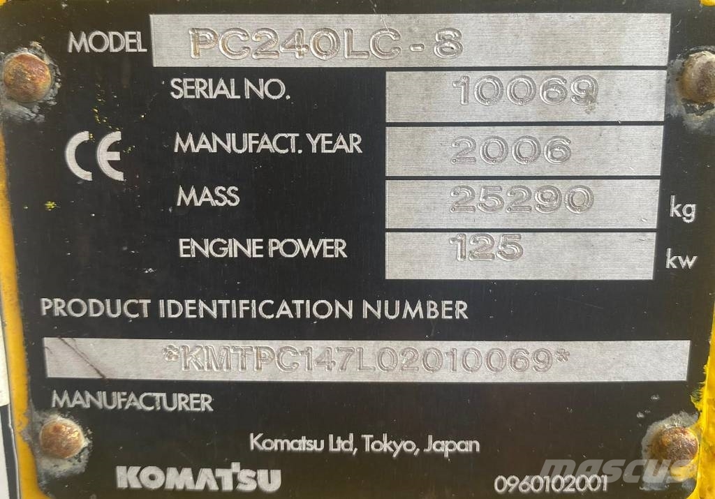 Komatsu PC 240 LC-8 Верижен екскаватор