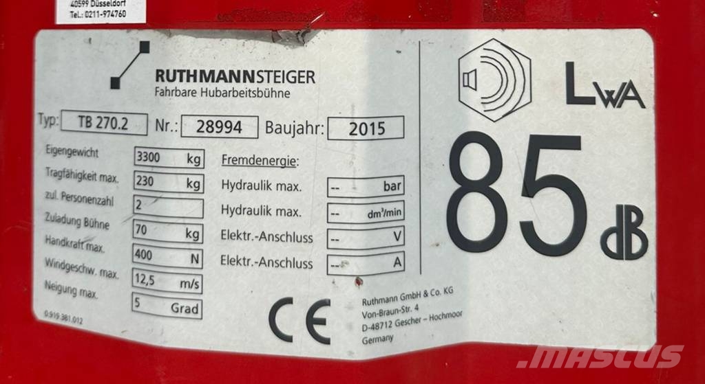 Ruthmann TB 270.2 Auto košare