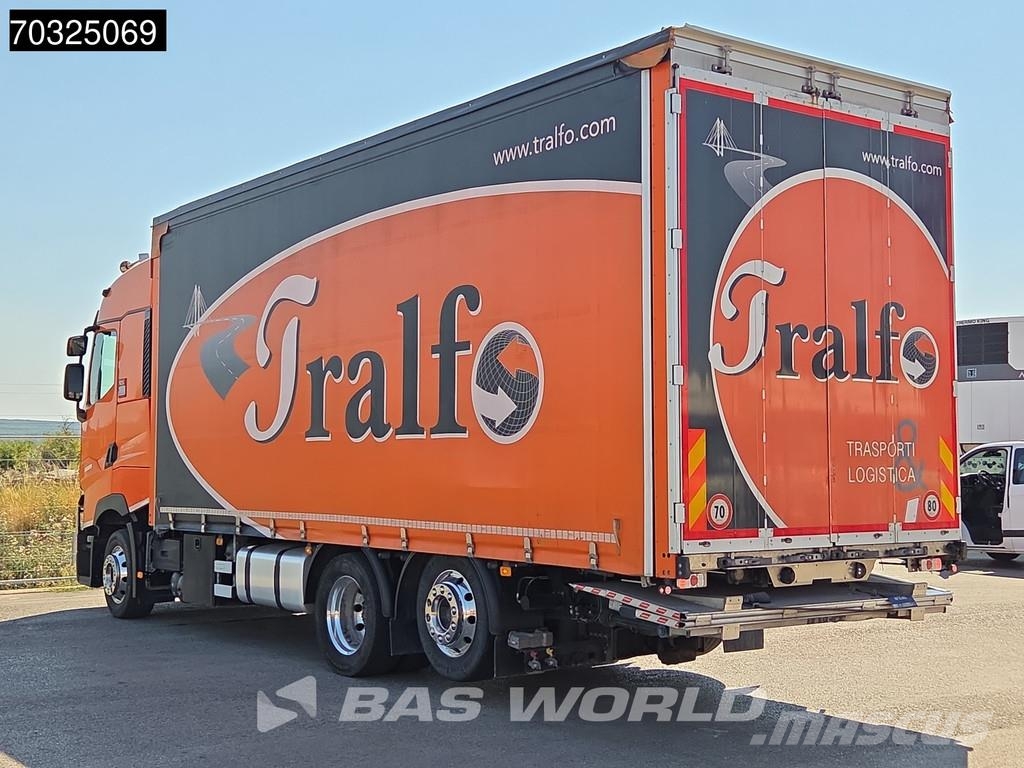 Renault T 480 T 6X2 Retarder Lift Axle Full Air 2t Tailgat Camión con caja abierta