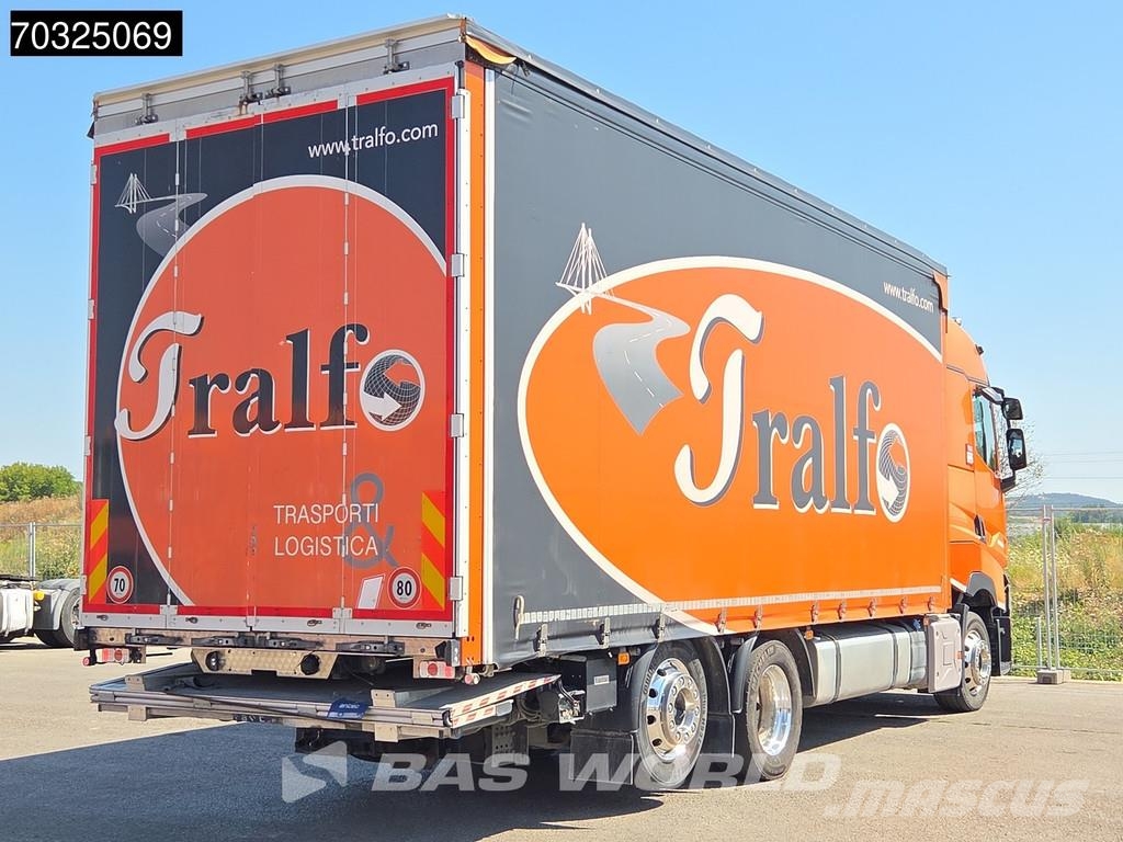 Renault T 480 T 6X2 Retarder Lift Axle Full Air 2t Tailgat Camión con caja abierta