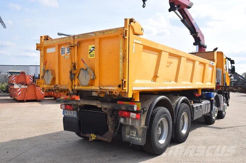 Renault C430 Tipper + Crane HMF Tipper trucks