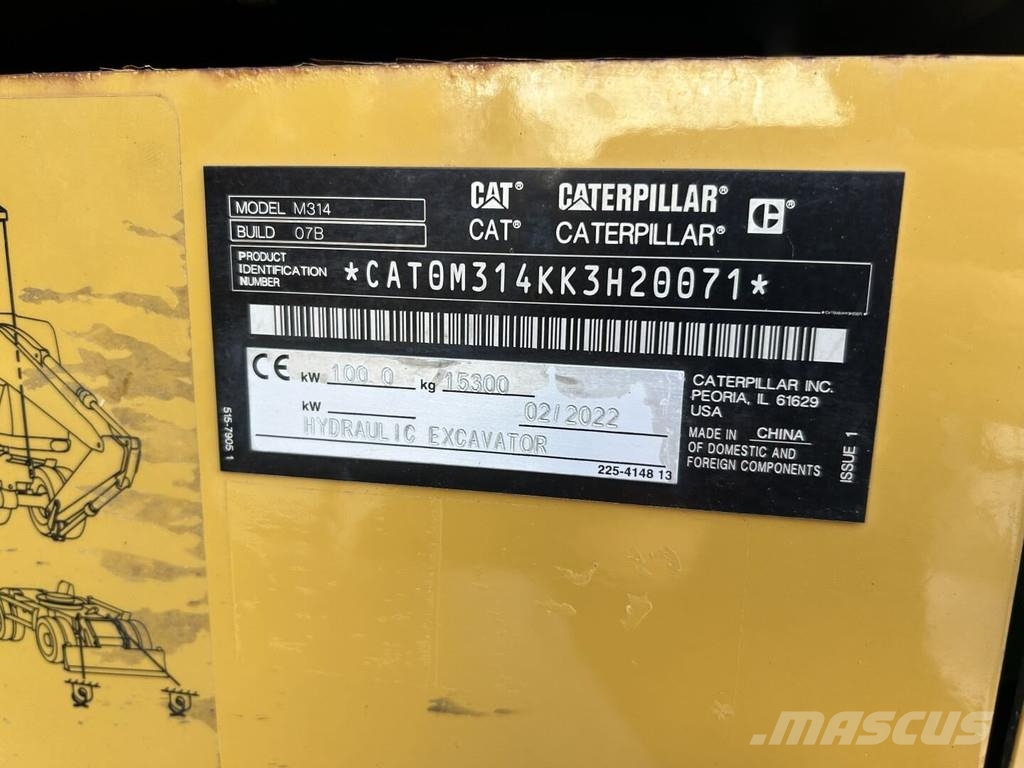 CAT M314-07 Wielgraafmachines