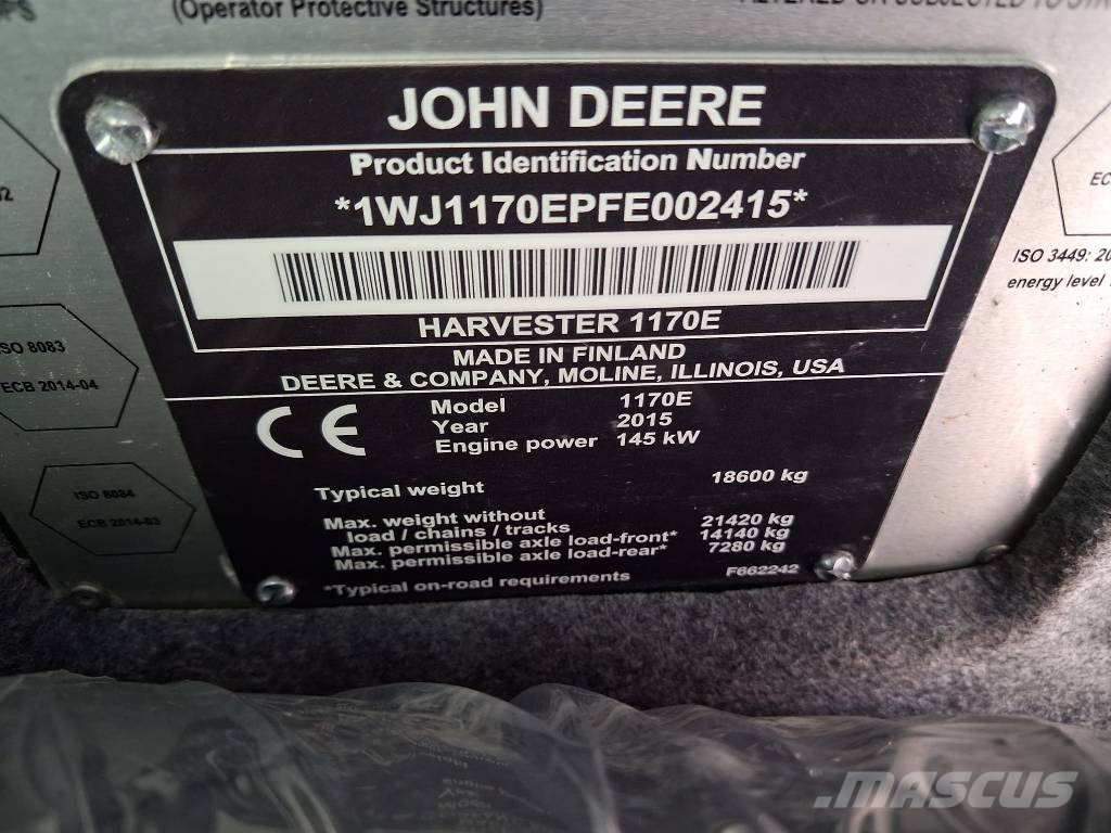 John Deere 1170 E IT 4 Harversteri